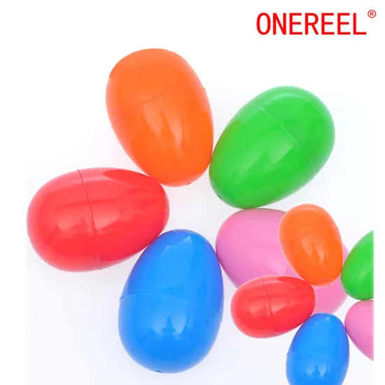 Nuove uova di Pasqua in plastica decorate creative di vendita calda per bambini