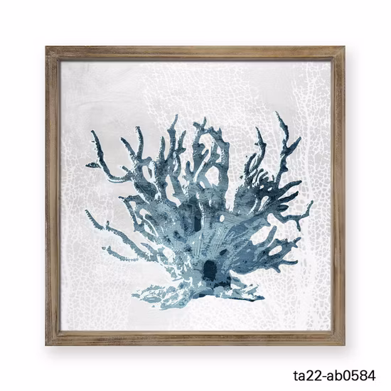 Decorazione per la casa con cartello da parete Offshort Reef con cornice in legno massello vintage personalizzata