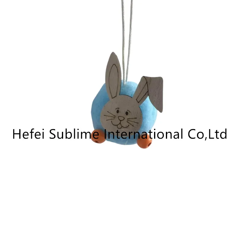 Ciondolo in legno di Pasqua Decorazione per la casa in legno e decorazione per esterni